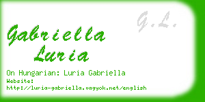 gabriella luria business card